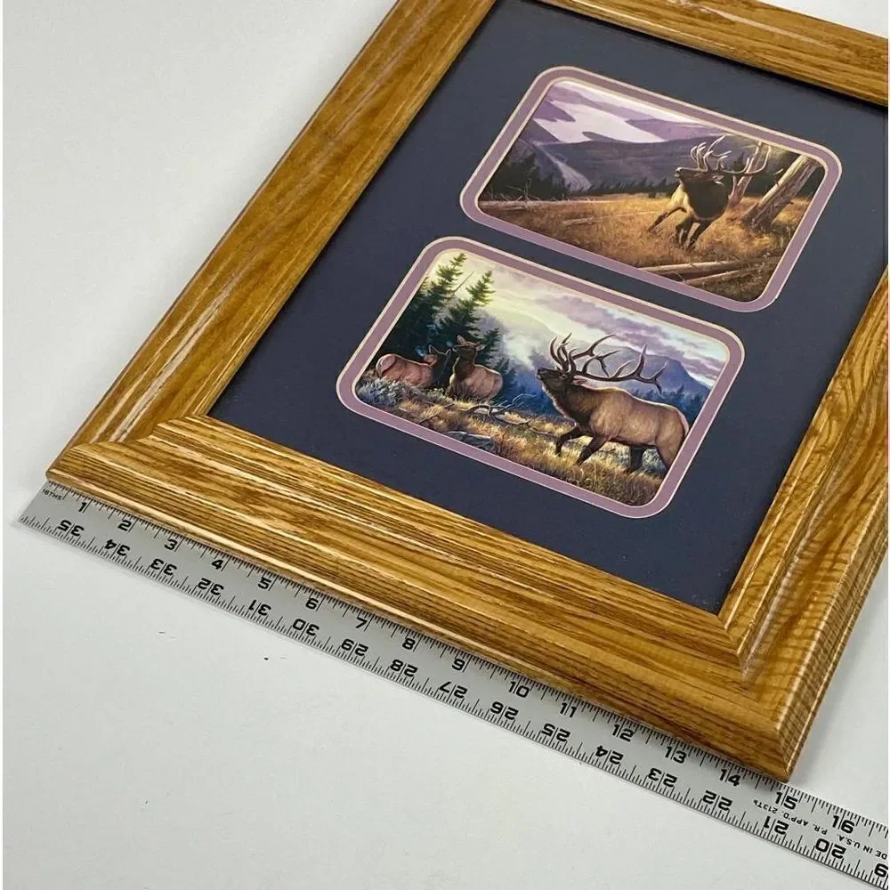 Reflective Art, Inc Bugle Boy Framed Elk Wall Art 15 x 18 Wood Frame
